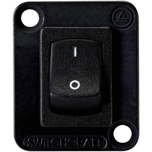 Switchcraft EHRRSLB Curved Rocker Switch I/O DPDT Black with 060-104