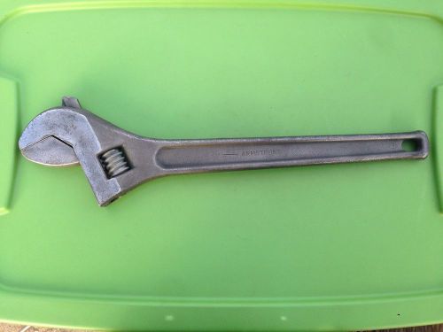 Vintage rare armstrong 18&#034; adjustable wrench made in usa. for sale