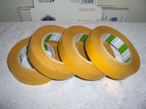 4 rolls, 1&#034;X36 yard double sided banner hem seam tape by Nitto. High Tack.