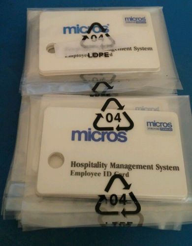 50 count sealed Micros Employee ID Cards New