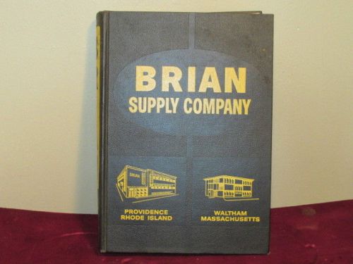 Vintage Brian Supply Company Catalog B Machine Supplies &amp; Parts 810 Pages VFC
