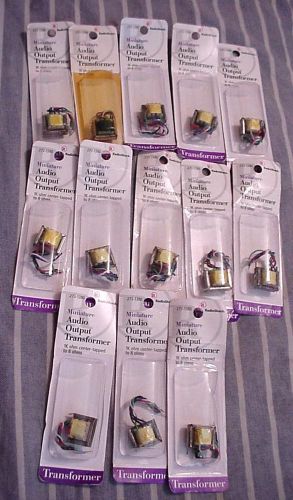 13 RADIO SHACK MINIATURE AUDIO OUTPUT TRANSFORMERS  273-1380 NEW IN PACKAGE
