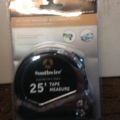 Southwire 25-ft tape measure with built-in conduit hook etape for sale