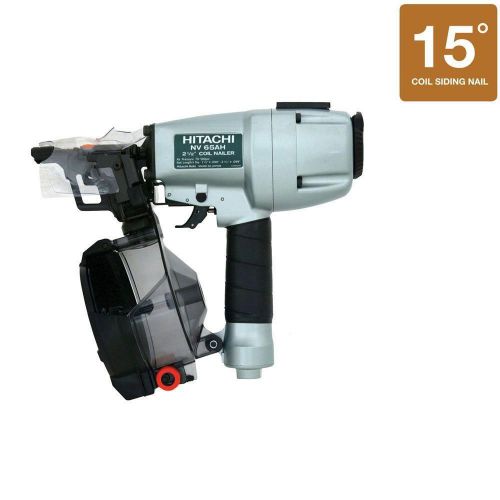 Hitachi nv65ah 1-1/2&#034; to 2-1/2&#034; 16 deg. coil siding nailer brand new condition. for sale