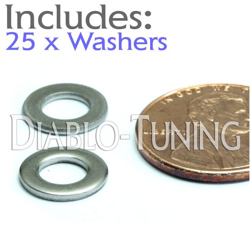 M5 / 5mm - Qty 25 - Metric DIN 125A Flat Washer 18-8 Stainless Steel