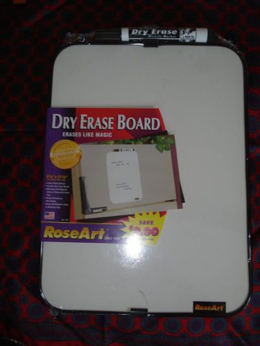Dry erase board roseart 8 3/8&#034; x 11 3/8&#034; w/magnetic strips or foam tape usa made for sale