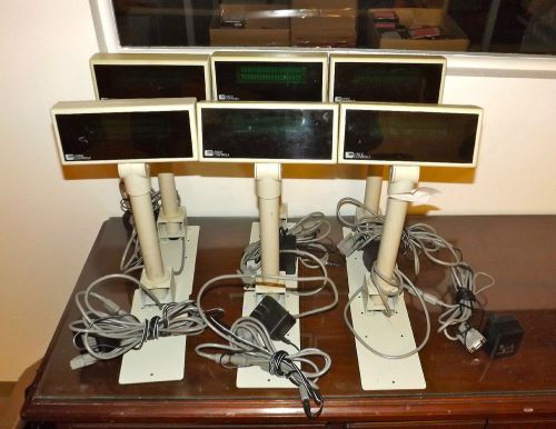 Lot of 6 Logic Controls PD3000 PDX1-208-33712 Pole Display