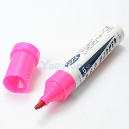 Baoke plastic 6mm nib pop marker pen advertising pen pink for sale