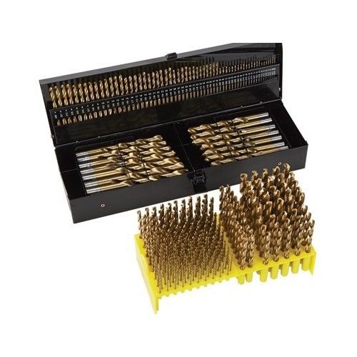 327 piece drill bits titanium set new hole case inches metal coated box quantity for sale