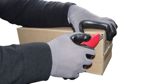 Nitrile dipped grey nylon disposable industrial work gloves select your sizes for sale