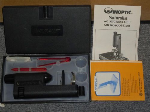 Mint Condition Naturalist Microscope Kit Set in Case Children&#039;s Sciene Tools VGC