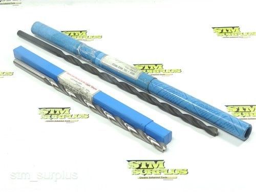 Pair of hss whalley extra length coolant fed twist drills 27/64&#034; for sale