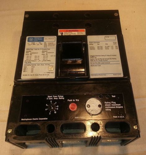 Westinghouse seltronic lc breaker 600 amp 600 vac 3 pole model lc3600f for sale