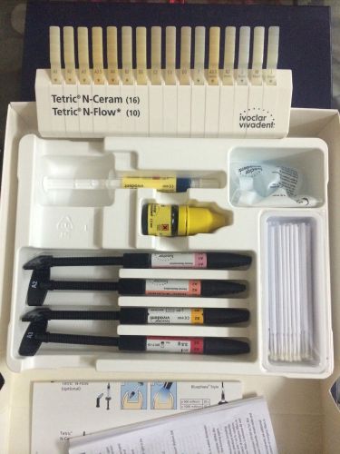 Tetric N Ceram composite kit( 4x3.5g +Bond 6g) with 1 Etching gel syringe...
