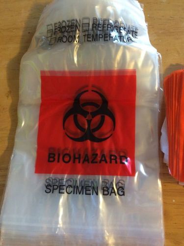 Biohazard 9x6 Speciman Bags Lot Of 12