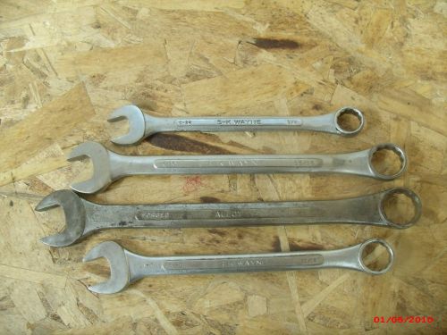 Vintaage s-k wrenches c-24 3/4 c26 13/16 c-30 15/16 c-32 1&#034; open end boxed for sale