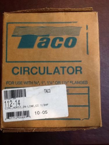 Taco 112-14 Cast Iron Three-Piece Circulator Pump, 1/3 HP