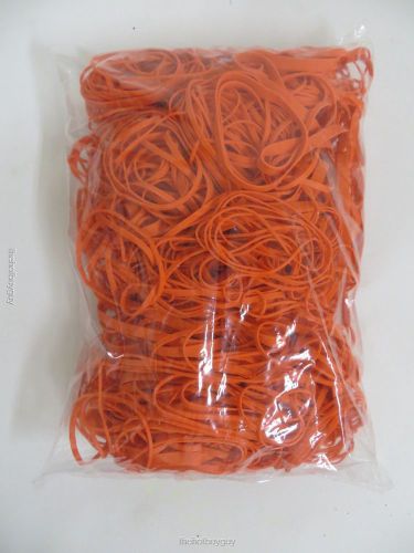 Alliance latex free rubber bands - bright orange - 1 pound  (37546) for sale