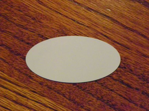 50ea Oval Name Badge Blanks for Sublimation 1.5&#034; x 3&#034;