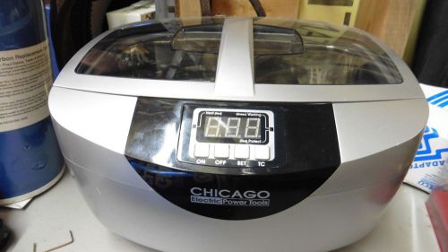 Chicago Electric 160 Watt 2.5 Liter Digital Ultrasonic Cleaner with Timer Heater