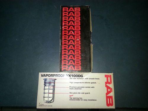 (2) RAB Vaporproof VX100DG - Aluminum Lights