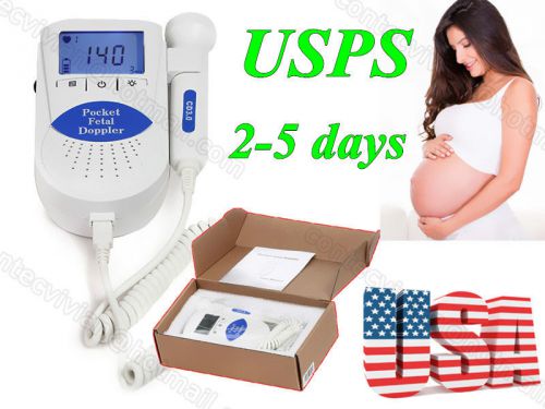 FDA SONOLINE B 3MHZ LCD Fetal Doppler Prenatal Heart RATE Monitor+ GEL, USA USPS