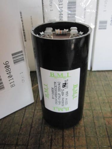 Bmi 145-174 uf x 330 vac b1104806 motor start capacitor - new for sale