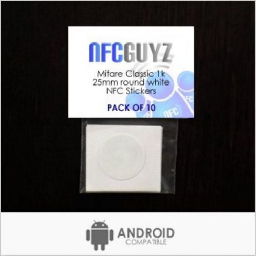 10 Mifare Classic 1k NFC Tags from NFCGuyz