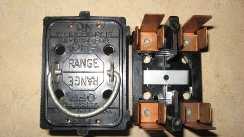 Murray 60 amp fuse panel &#034;range&#034; fuse holder fuse pull for sale