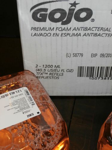 GOJO 5362-02 1200 mL Premium Foam Antibacterial Handwash (Case of 2), New