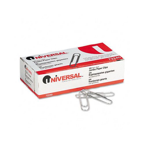 Universal® nonskid paper clips, 100/box, 10 boxes/pack for sale