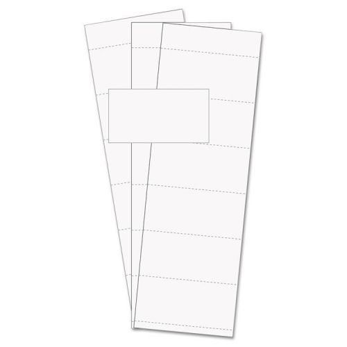 Data Card Replacement, 3&#034;w x 1 3/4&#034;h, White, 500/PK