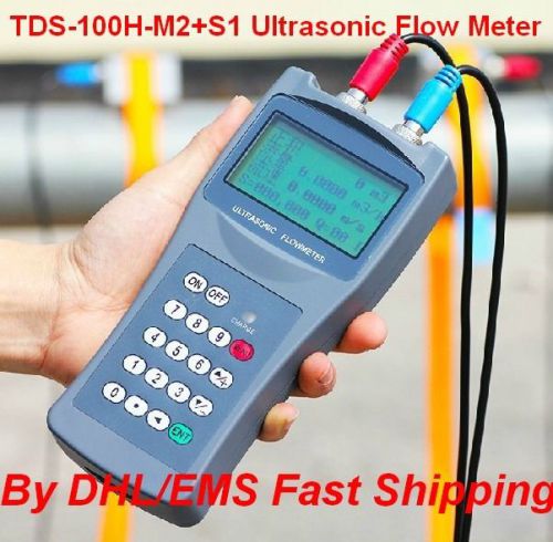 Tds-100h-m2+s1 battery-powered ultrasonic flowmeter clamp on sensor (dn15-700mm) for sale