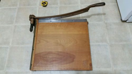 vintage INGENTO (IDEAL)18 1/2 inch  school PAPER CUTTER No. 5 1/2 + guillotine