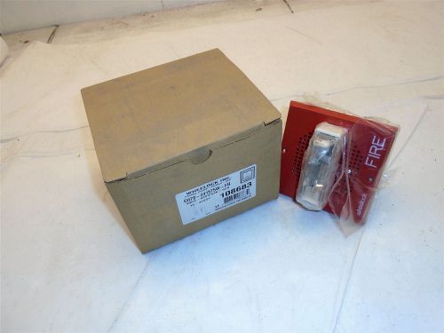 COOPER WHEELOCK CH70-241575W-FR RED 24VDC 15/75CD WALL MOUNT STROBE CHIME NEW