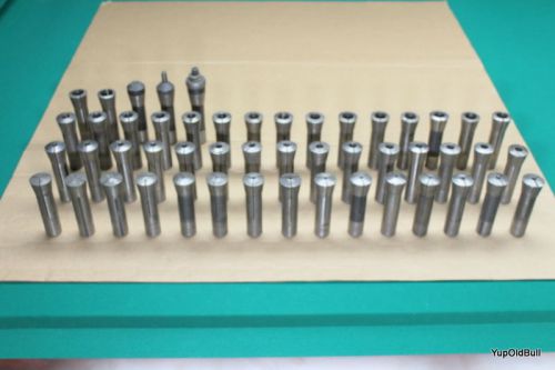 R8 Collets Large Lot of 50 High Precision Round Collet  Machinist Lathe Chuck