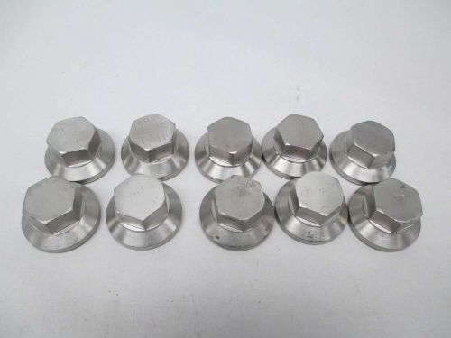 LOT 10 NEW WAUKESHA 132-052-002 PUMP ROTOR NUT STAINLESS D351694