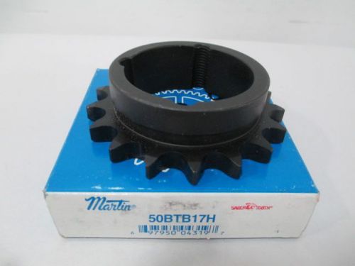 NEW MARTIN 50BTB17H 1610 17 TOOTH BUSHED TAPER CHAIN SINGLE ROW SPROCKET D253938