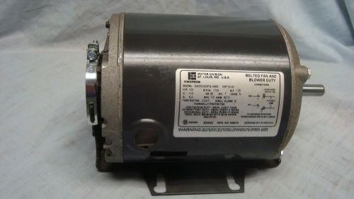 EMERSON ELECTRIC MOTOR, 1/3 HP, 1725 RPM, 1 PH, 115 AC, REVERSIBLE
