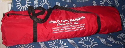Carring Case for Child CPR Manikin Used Great Condition Red