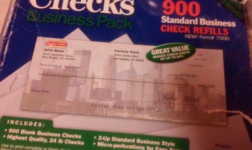 Blank Checks Personal Pack 900 Personal Wallet Check Refills new