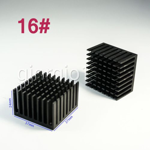 10 pcs Aluminium Heatsink square 37*37*24mm for LED IC MCU CPU GPU 16#