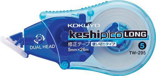 Kokuyo correction tape poppy Pico Long 26m TW-295 Width 5mm blue disposable