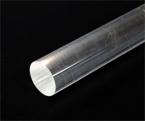 Clear Acrylic Plexiglas Rod 3/4 or .750 Diameter x 3 ft Long (2 pack)
