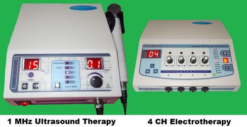 LOT OF 2x ULTRASOUND 1MHz &amp; ELECTROTHERAPY 4CH PAIN REST DEEP HEAT TREATMENT UA6