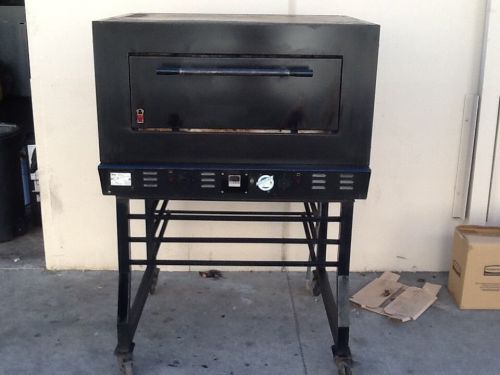 MORICE N1 PIZZA OVEN, USED, ELECTRIC, SINGLE DECK W/STAND