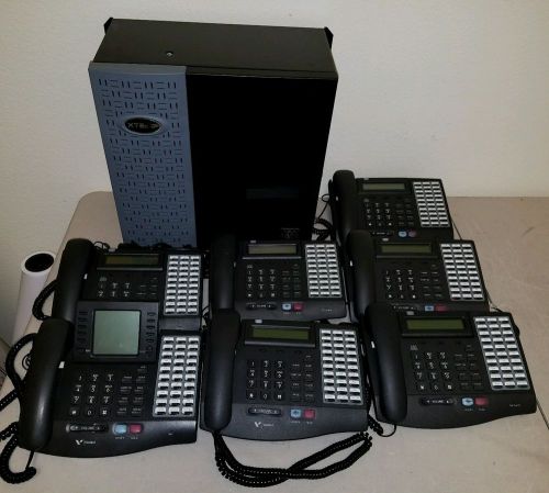 Vodavi Vertical XTSc-IP Phone system with 7 Vodavi Business Phones phone lot