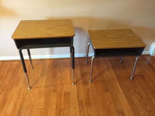 Student Desk Elementary, Middle And High School Adjustable Legs Desk Used
