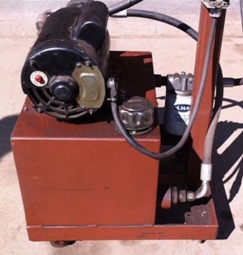 Hydraulic power unit plans - 1h.p. electric homemade power unit for sale