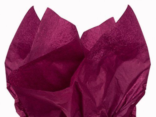 Burgundy Tissue Paper 20&#034; X 30&#034; - 48 Sheet Pack